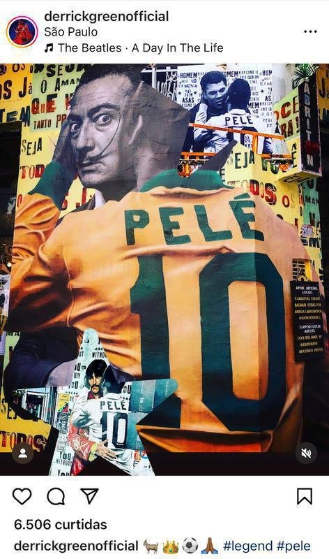 Derrick Green, vocalista do Sepultura, homenageou Pel.