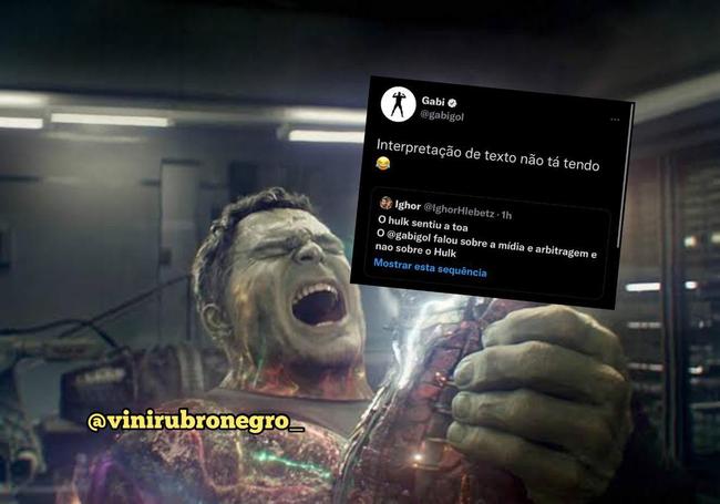 Torcedores de Atlético e Flamengo fizeram memes do conflito entre os atacantes Hulk e Gabigol