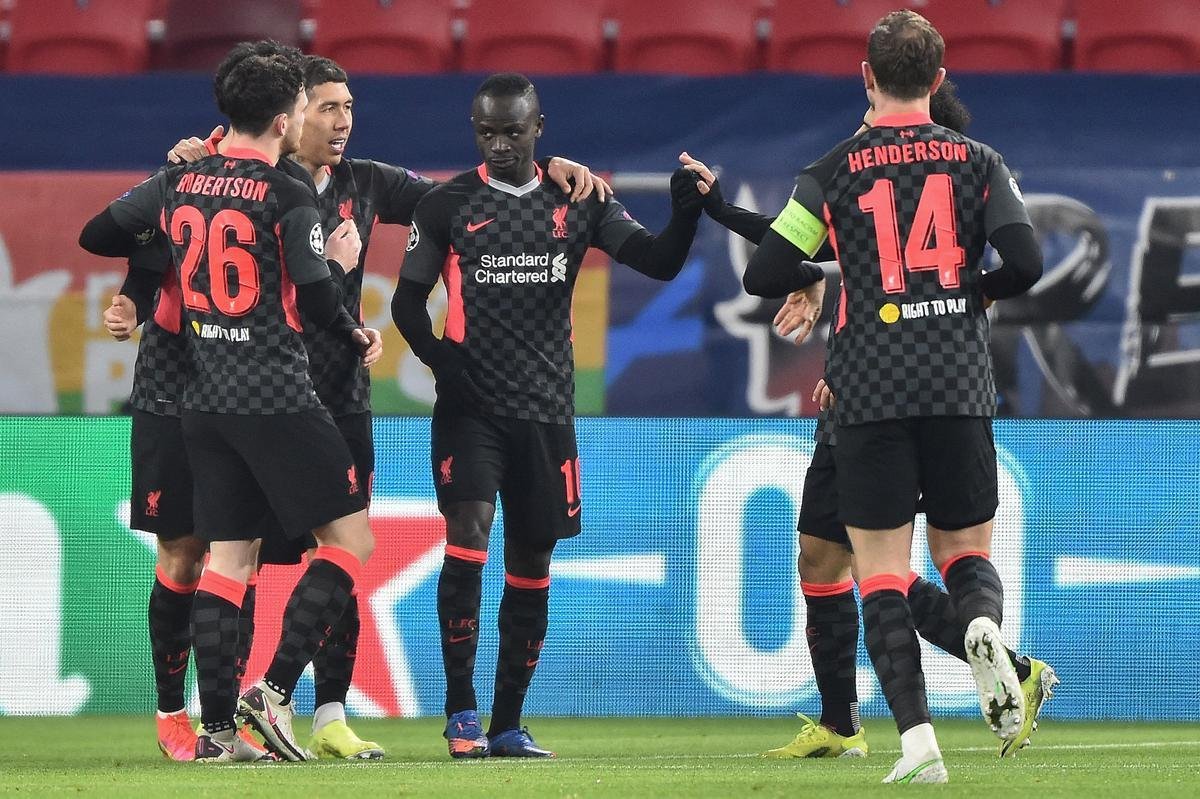 Fotos do jogo entre RB Leipzig e Liverpool, em 