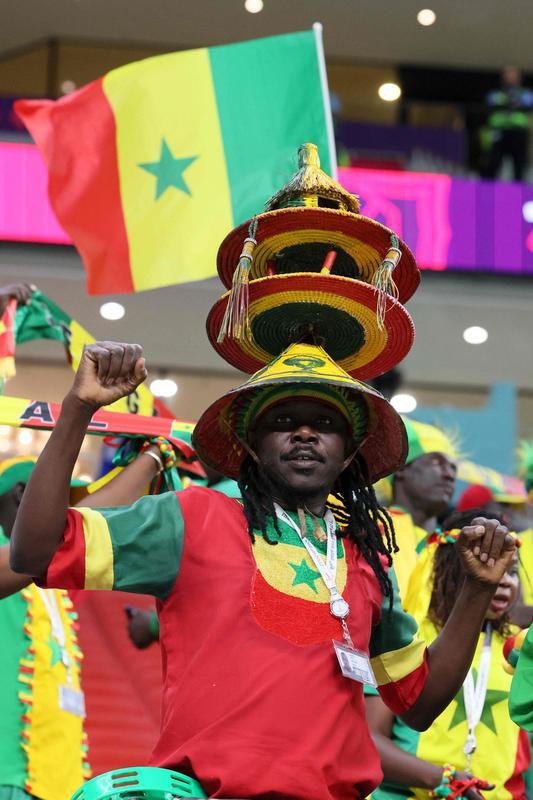 Torcida coloriu o Estdio Al Bayt, no Catar, para acompanhar a partida entre Inglaterra e Senegal
