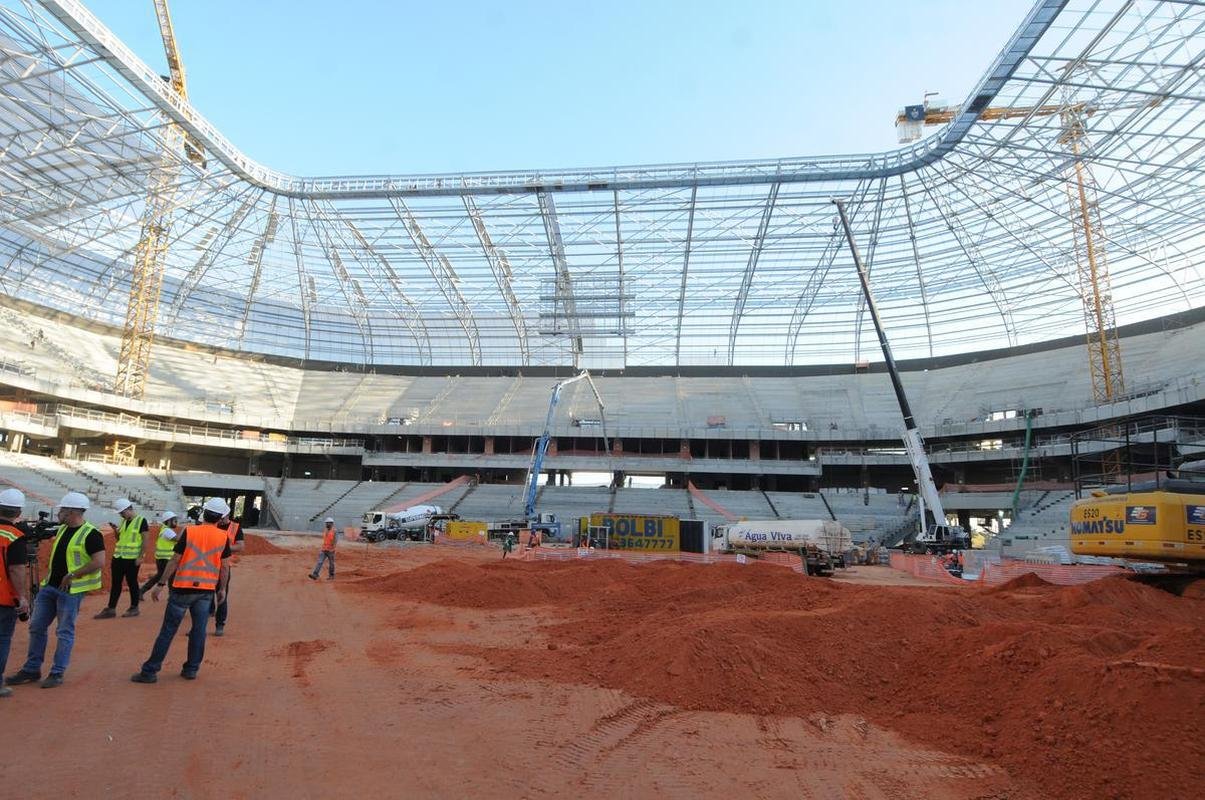 Futuro estdio do Galo, Aena MRV est com 60% das obras concludas