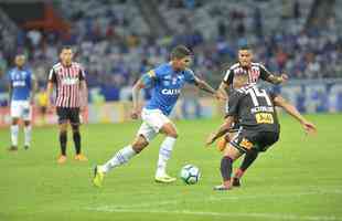 Fotos do jogo entre Cruzeiro e So Paulo