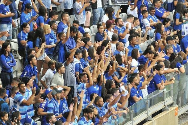 Fotos das torcidas de Cruzeiro e River Plate, no Mineiro, em duelo de volta das oitavas de final da Copa Libertadores