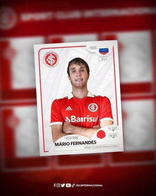 Internacional anunciou o lateral-direito Mario Fernandes