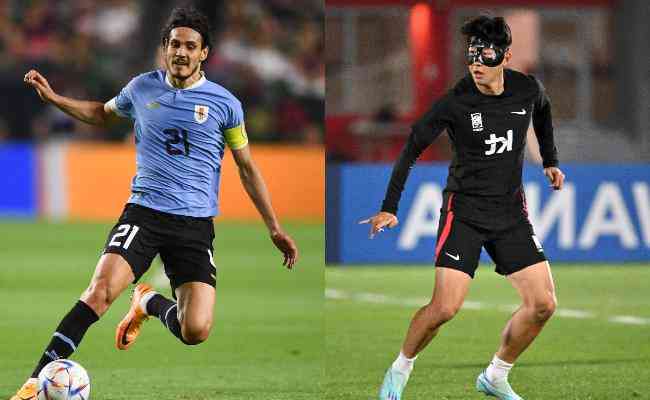 Cavani, do Uruguai, e Son, da Coreia do Sul, se enfrentaro nesta quinta-feira pela Copa do Mundo