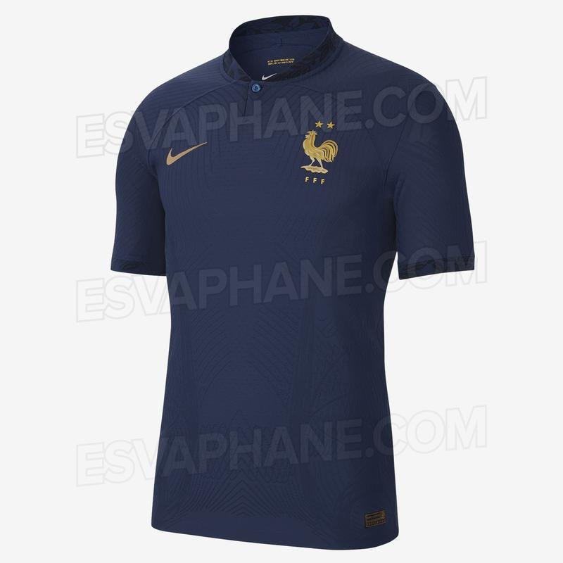 A provvel camisa I da Frana para Copa do Mundo foi desenvolvida pela Nike e divulgada de forma antecipada pelo portal Esvaphane