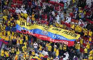 Torcedores do Equador no jogo de abertura da Copa do Mundo