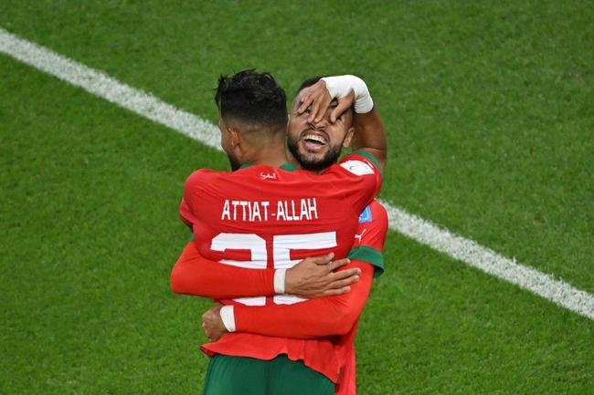 Fotos do gol de Youssef En-Nesyri, de Marrocos, sobre Portugal, pelas quartas de final da Copa do Mundo de 2022, no Catar