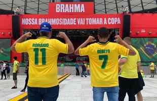 No Mineiro, torcedores assistem ao jogo entre Brasil x Srvia pela Copa do Mundo do Catar