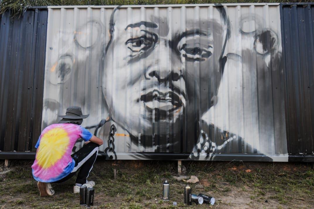 Grafite na Arena MRV