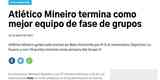 D10 (Paraguai) - 'Atltico Mineiro termina como melhor equipe da fase de grupos'