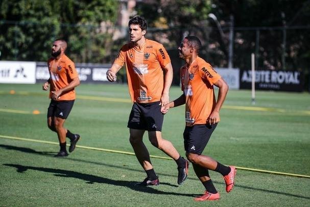 Fotos do último treino do Atlético antes do jogo com o Grêmio