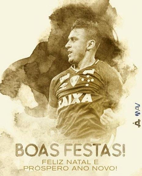 Robinho desejou boas festas aos torcedores do Cruzeiro