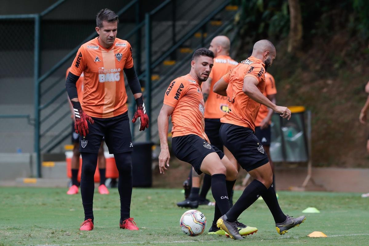 Fotos do ltimo treino do Atltico antes da estreia de Sampaoli