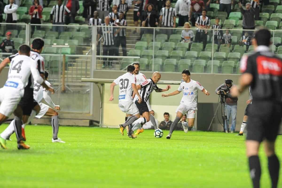 Atltico e Santos se enfrentaram, no Independncia, pela 13 rodada do Campeonato Brasileiro