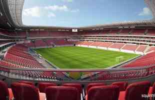 Arena Pernambuco (Estado): R$ 532,6 milhes (construda entre 2011 e 2013). Capacidade: 46.214 torcedores. Custo mdio do assento: R$ 11.524.