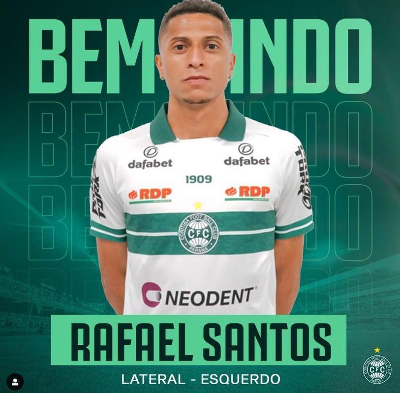 Coritiba contratou o lateral-esquerdo Rafael Santos