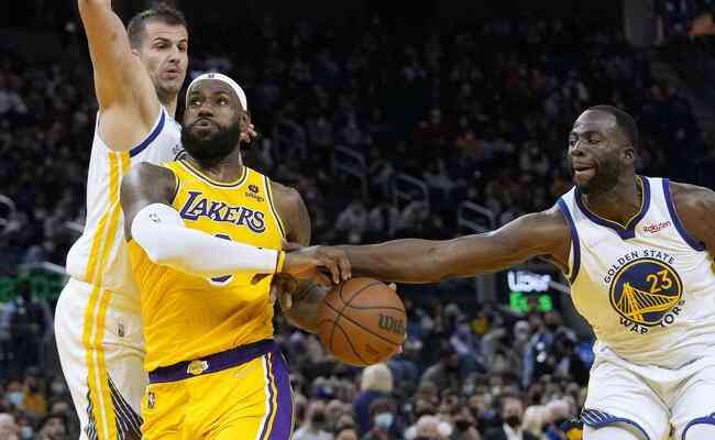 Lakers, de LeBron James, e Warriors fazem o outro jogo do primeiro dia da 75 temporada da NBA