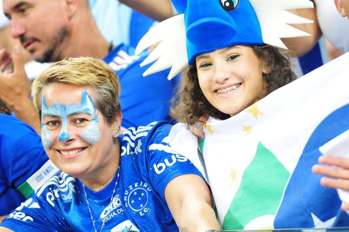 Fotos da torcida no jogo entre Cruzeiro e CSA no Mineiro