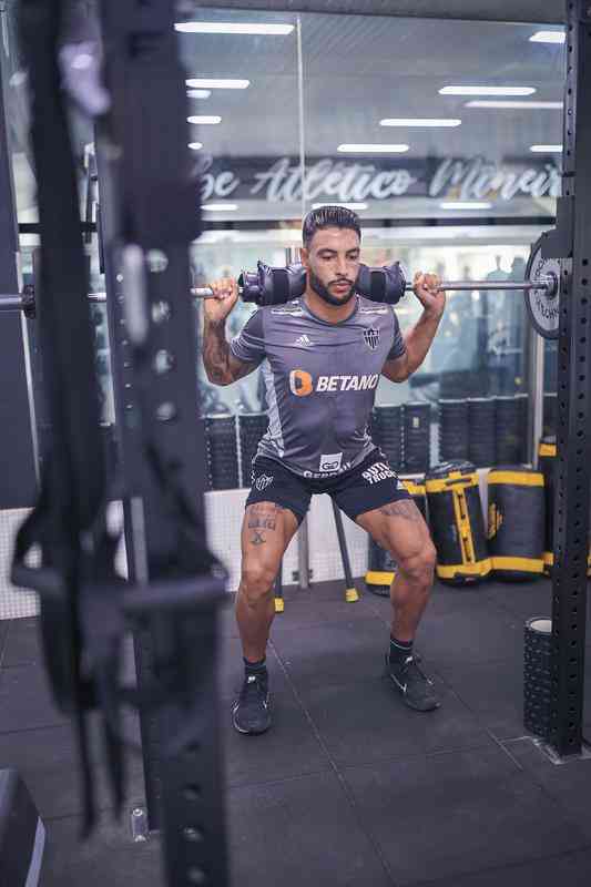 Treino do Atltico na Cidade do Galo, na manh desta tera-feira (11/10).