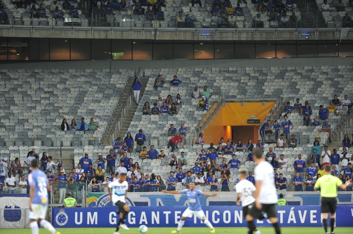 Fotos do jogo entre Cruzeiro e Grmio