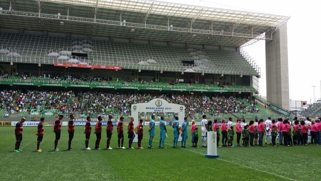Amrica x Oeste pela 27 rodada da Srie B do Brasileiro