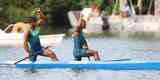 Dupla brasileira conquistou a medalha de prata em prova disputada na Loga Rodrigo de Freitas, neste sbado