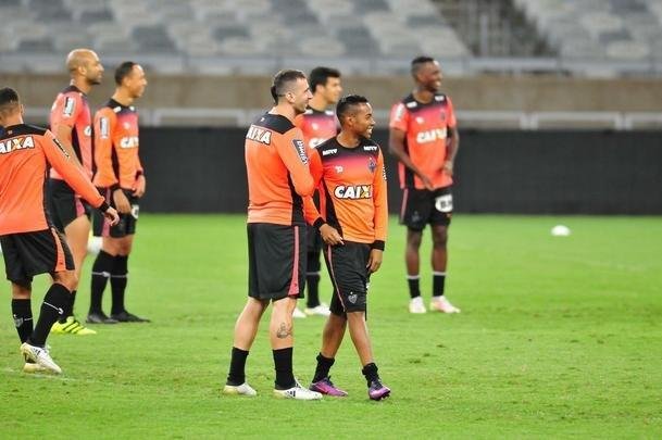 Imagens do treino do Atltico no Mineiro