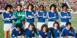 1978 - Camisa azul com detalhes brancos foi utilizada no Mundial de 1978 contra a Polnia