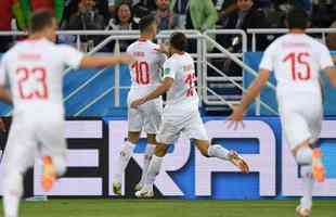 Veja imagens do jogo entre Srvia e Sua, pela segunda rodada do grupo E da Copa do Mundo