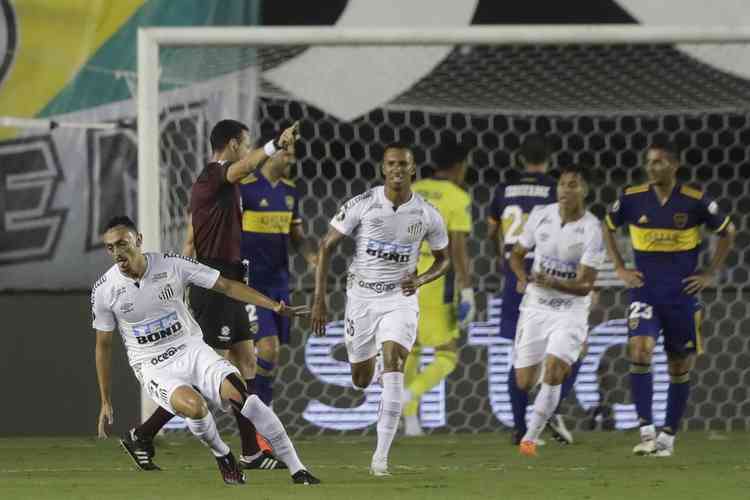 Semifinal de 2020: Boca Juniors-ARG 0 x 0 Santos (Santos se classificou em casa com vitória por 3 a 0).