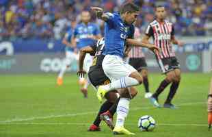 Fotos do jogo entre Cruzeiro e So Paulo