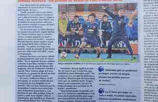 Jornal El Mercurio destaca a opinio de Johnny Herrerra sobre o jogo: 'Um grande do Brasil veio para jogar atrs'