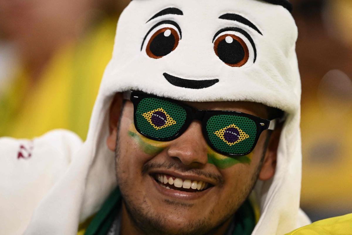 Duelo entre Brasil e Sua, pela 2 rodada do Grupo G da Copa do Mundo, acontece no Estdio 974, em Doha, no Catar