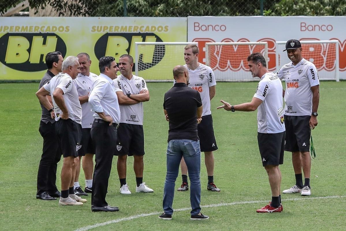 Com Sette Cmara em campo, Atltico se prepara para jogo contra o So Paulo