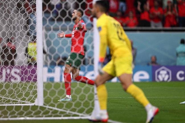 Fotos do gol de Youssef En-Nesyri, de Marrocos, sobre Portugal, pelas quartas de final da Copa do Mundo de 2022, no Catar