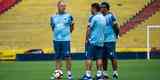 Fotos do treino do Cruzeiro no Estdio Monumental Isidro Romero Carbo, em Guayaquil