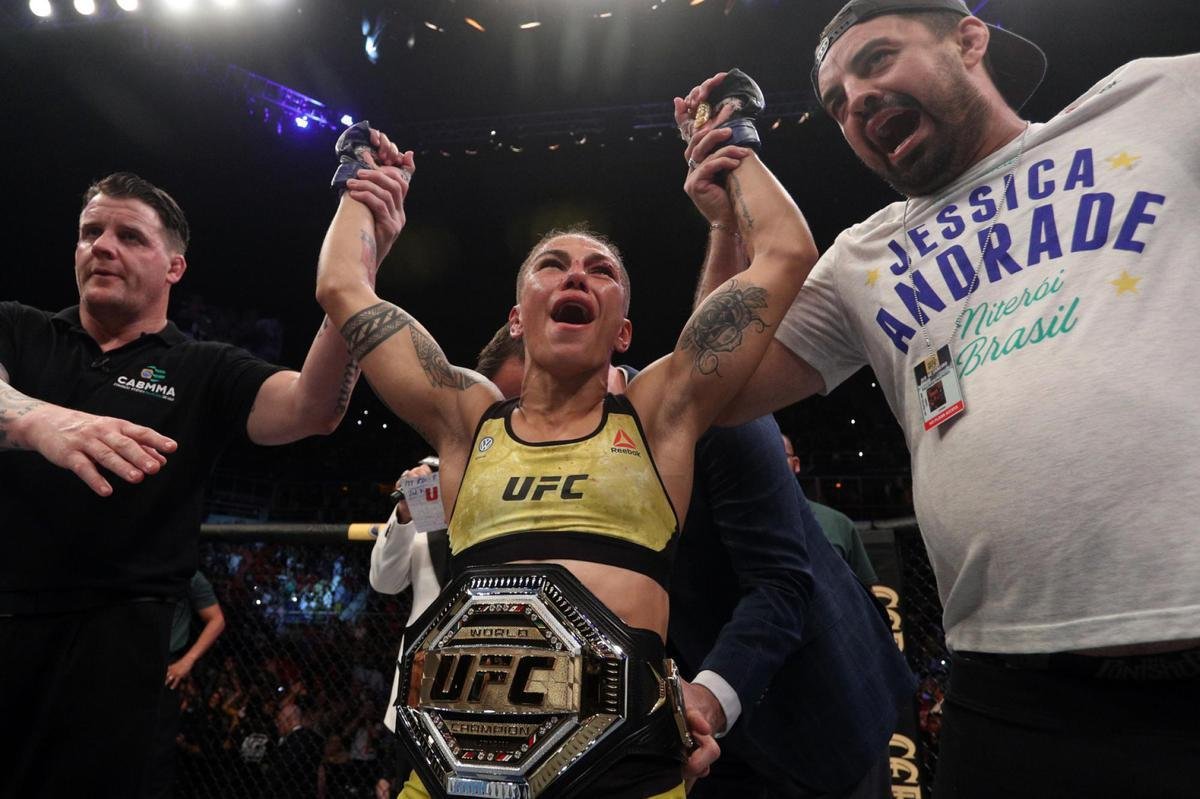 Jssica Bate-Estaca foi campe peso palha do UFC em 2019