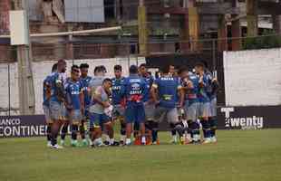 Imagens do treino do Cruzeiro antes do jogo contra o Nacional-PAR, pela Copa Sul-Americana