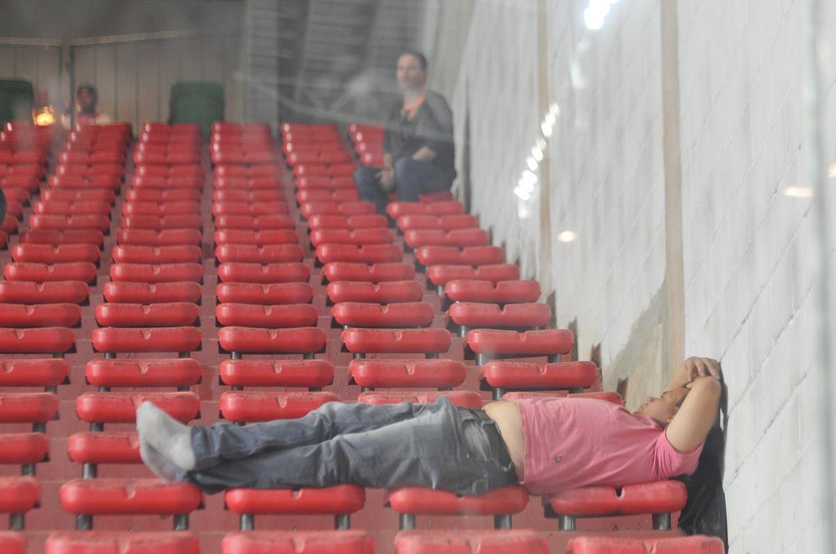 Torcidas de Atltico e San Lorenzo, no Independncia