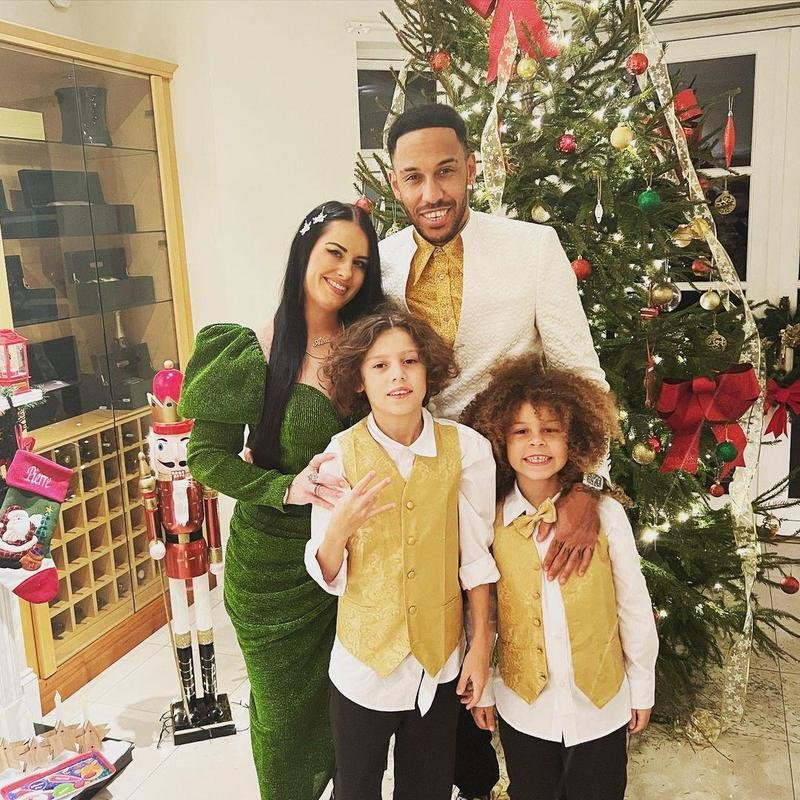 Aubameyang e famlia