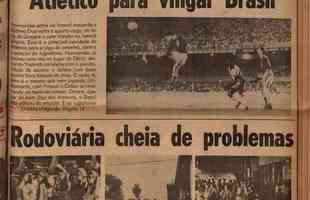 Dirio da Tarde, 18 de dezembro, vspera do jogo - segundo o jornal, Atltico teria a misso de vingar o Brasil, que havia empatado por 3 a 3 com a Iugoslvia.
