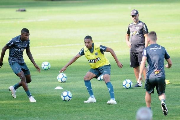Nesta quarta-feira, os reservas do Atltico realizaram um treino coletivo contra o time sub-20 do Galo