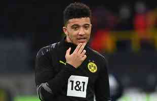 8. Sancho - atacante do Borussia Dortmund est avaliado em 110 milhes de euros (R$ 697 milhes)