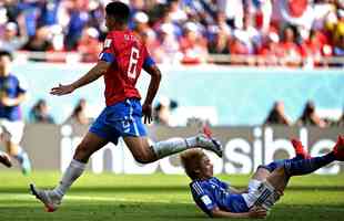 Japo e Costa Rica se enfrentaram no Ahmad Bin Ali Stadium, em Al-Rayyan