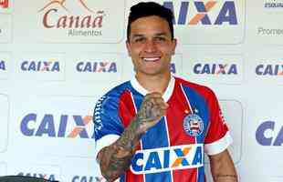 O Bahia anunciou a contratao do atacante Artur, emprestado pelo Palmeiras at o fim da temporada