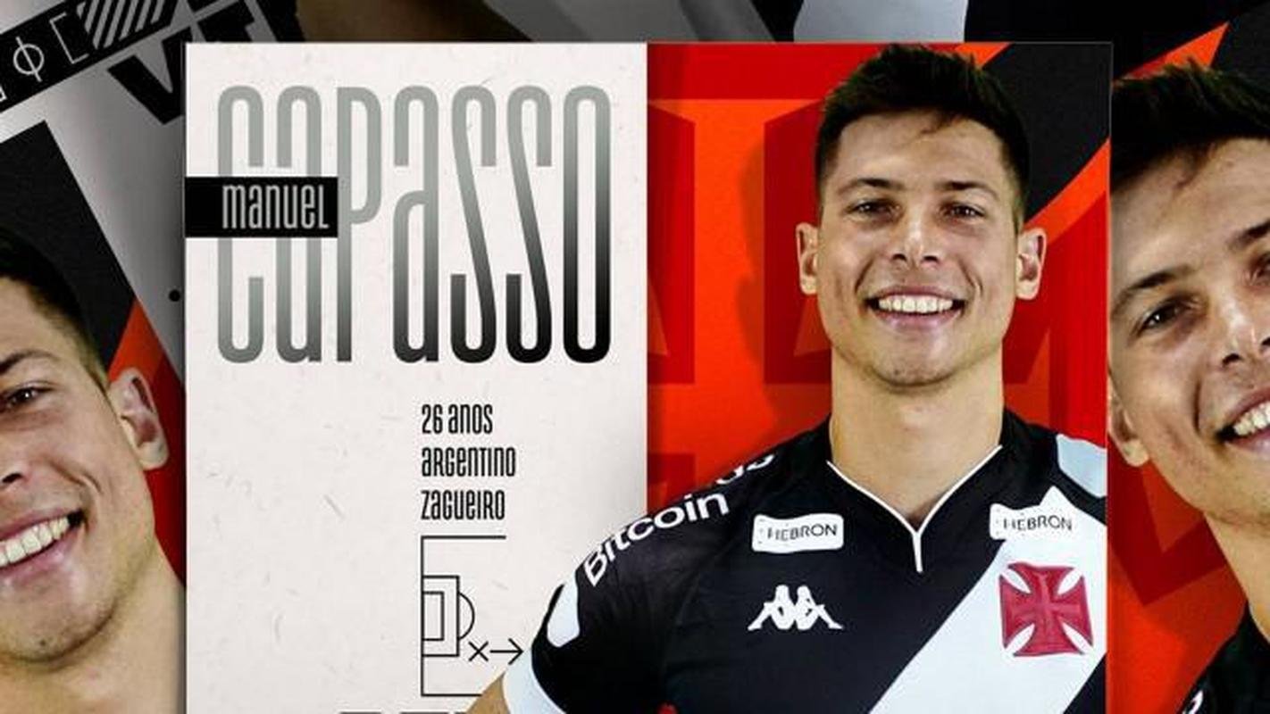 Vasco anunciou o zagueiro Capasso