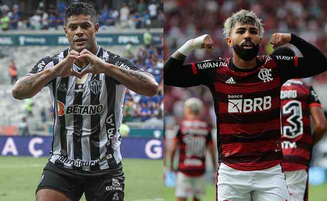 Craques de Atltico e Flamengo, Hulk e Gabigol tiveram um desentendimento nas redes sociais nessa segunda-feira (25)
