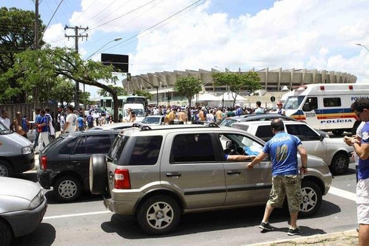 Ambiente antes do clssico entre Cruzeiro e Atltico