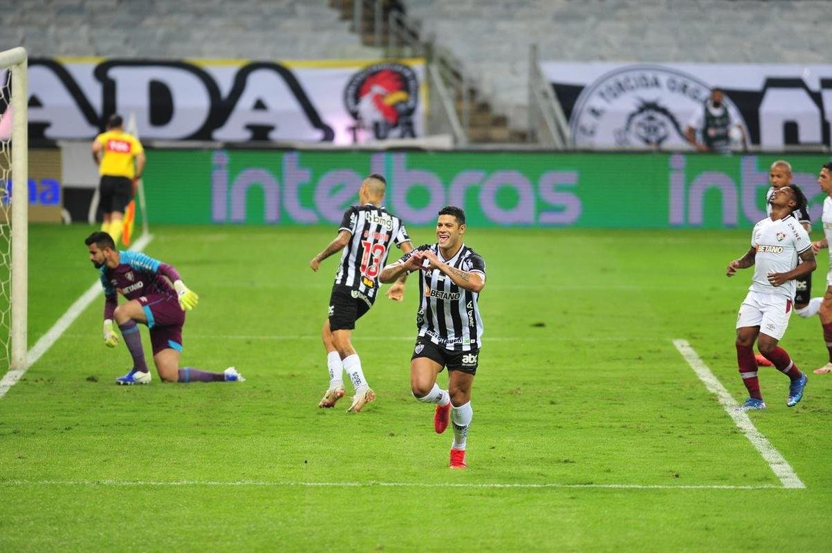 No segundo tempo, Atltico abriu o placar com gol de Hulk, em cobrana de pnalti